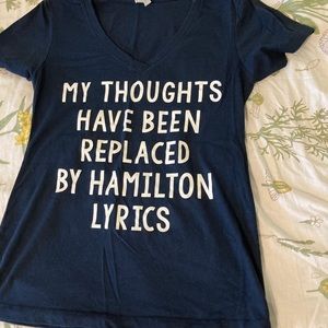 vneck hamilton women’s shirt